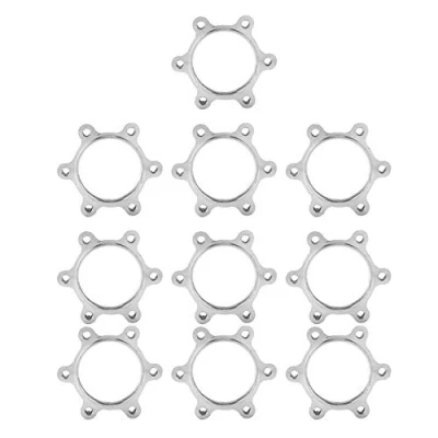 Abbildung von spacer bremsscheibe,scheibenbremse spacer,fahrrad scheibenbremse adapter,Fahrrad Bremsscheiben Adapter Scheibenbremsadapter Alloy Hub Adapter,10PCS 6 Bolzen Fahrrad Freilauf Gewindezapfen Scheibe Fahr
