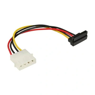 Abbildung von InLine SATA Stromadapterkabel, 1x 13,34cm (5,25&quot;) Buchse an 15pol Stecker, nach unten abgewinkelt