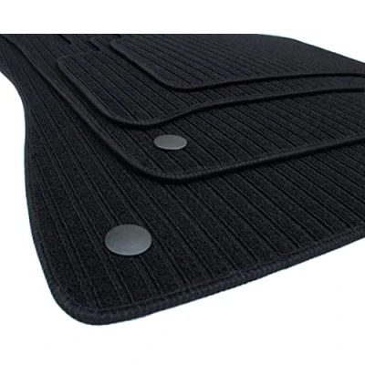 Abbildung von kfz premiumteile24 Fußmatten Velours Kompatibel mit E Klasse W211 S211 T Modell Baujahr 03/2002 10/2009 Rips Automatten Premium Qualität Stoffmatten Schwarz 4 teilig