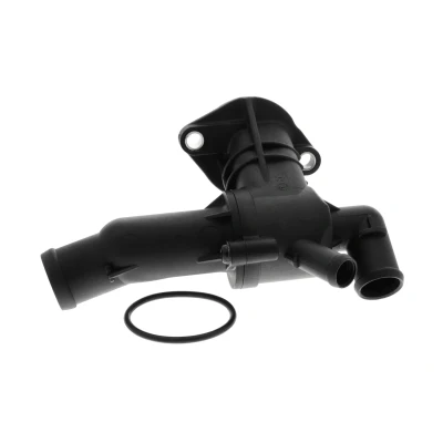 Abbildung von VEMO V15 99 2128 Thermostatgehäuse mit Dichtung Thermostat VOLKSWAGEN: Polo V Schrägheck, SKODA: Roomster, Fabia 2 Combi, Schrägheck