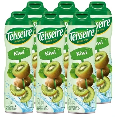 Abbildung von Teisseire Getränke Sirup Kiwi 600ml der genauso schmeckt wie die Frucht (6er Pack)