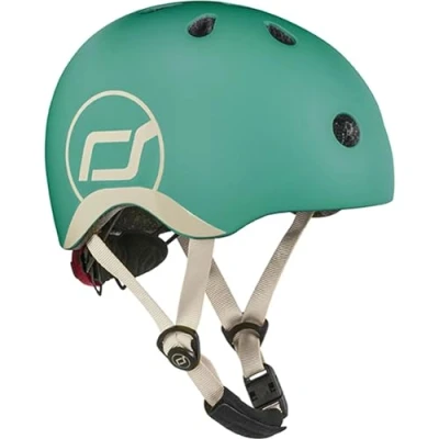 Abbildung von Scoot and Ride Kinderhelm XXS Forest, Schutzhelm mit LED Licht, Fahrradhelm, safety Helm