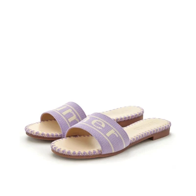 Abbildung von Lascana Pantolette flach, Damen, Größe: 36, Flieder Schuhe