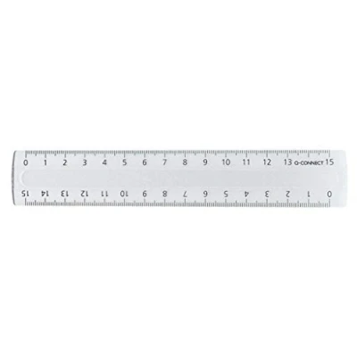 Abbildung von Connect Lineal Kunststoff transparent 15cm
