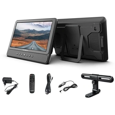 Abbildung von Reflexion DVD1052N Portabler DVD Player (Akku, USB, 12V Auto Adapter, 230V Netzteil, inkl. Kopfstützenhalterung)