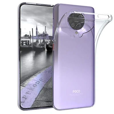 Abbildung von EAZY CASE Hülle kompatibel mit Xiaomi Poco F2 Pro 5G / Redmi K30 Schutzhülle Silikon, Ultra dünn, Slimcover, Handyhülle, Silikonhülle, Backcover, Durchsichtig, Klar Transparent