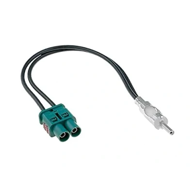 Abbildung von Radio Antenne Adapter Doppel 2X Fakra ISO DIN Radioantenne Navi Stecker für VW Audi