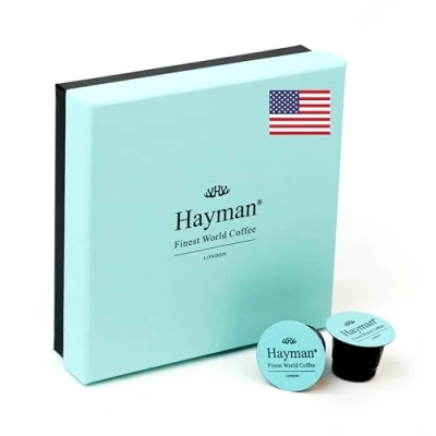 Abbildung von 100% Kona Kaffee aus Hawaii Frisch geröstet und in Kapseln kompatibel mit Nespresso Original Line Maschinen Elegante Schachtel 20 Kaffeekapseln
