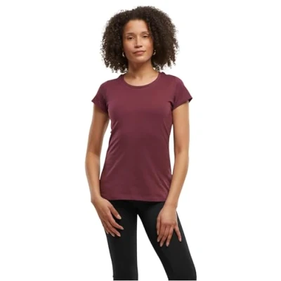 Abbildung von Build Your Brand Damen BB012 Ladies Basic Tee T Shirt, Burgundy, XL