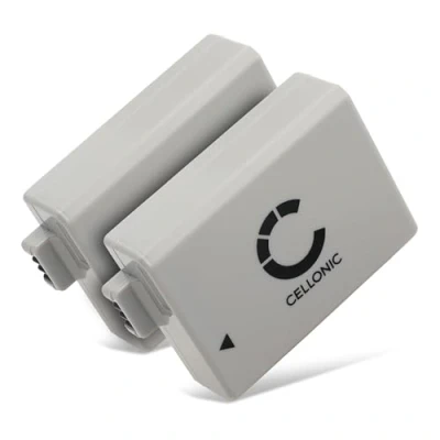Abbildung von CELLONIC 2X LP E5 Akku kompatibel mit Canon 1000D, 500D, 450D, Rebel XS, Xsi, T1i 7.2V 7.4V 1020mAh