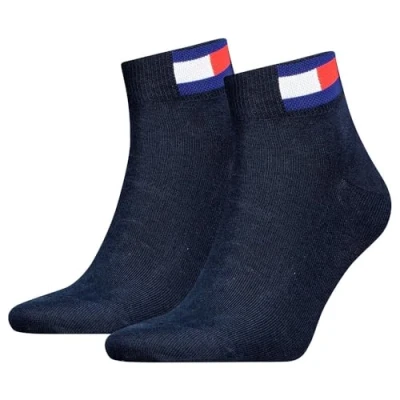 Abbildung von Tommy Hilfiger Unisex Quarter Socken, Schwarz, 39/42 (2er Pack)