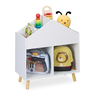 Abbildung von relaxdays Standregal Kinderregal Haus