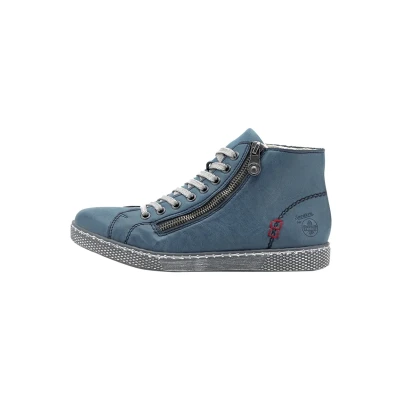 Abbildung von Rieker Sneaker high, Damen, Größe: 42, Hellblau Schuhe