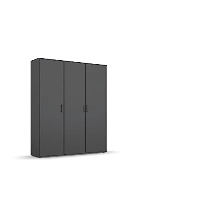 Abbildung von rauch Drehtürenschrank &quot;Voyager Schrank Wäscheschrank Kleiderschrank Garderobe&quot;, mit modernen Griffen in Graumetallic TOPSELLER