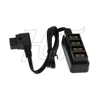Abbildung von HangTon Dtap Splitter Power Box 4 Port 1 auf P Tap Adapterkabel 24 Zoll für V Lock Gold Mount Akku