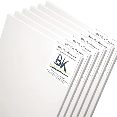 Abbildung von BK BILDERRAHMEN KOLMER 6 B.K. Plus LEINWÄNDE AUF KEILRAHMEN 50x50 cm Premium Malgrund, malfertig, 100% Baumwolle
