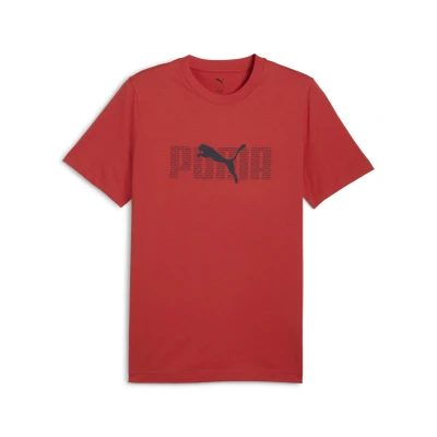 Abbildung von Puma Essentials LOGO LAB Tshirt print, Herren, Größe: Large, Red fire