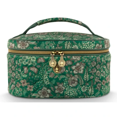Abbildung von PIP STUDIO Cleo Kosmetiktasche gesteppt Daisy Dreams grün 26cm