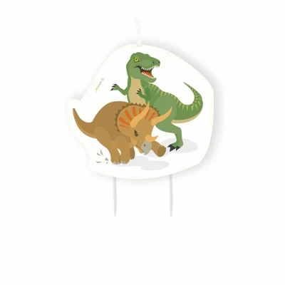 Abbildung von Happy Dinosaurus Cake Candle 10 cm pro Einheit