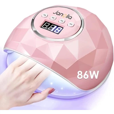 Abbildung von Janolia Nageltrockner Lampe 86W UV LED für Gelnägel Professionelle Gel Nagellampe mit Sensor LCD Display 4 Timer Geeignet alle