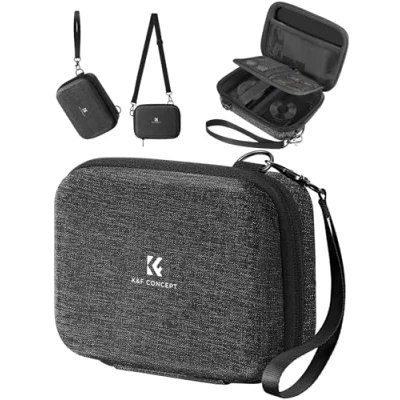 Abbildung von K&amp;F Concept Digitalkamera Tasche Kleine, kompatibel Fotokamera Tasche, Kinderkamera Eva Hartschalendesign (nur Hülle) Grau