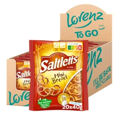 Abbildung von Lorenz Snack World Saltletts Mini Brezel, 20er Pack (20 x 40 g)