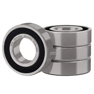 Abbildung von XiKe 4 Stk. 6003 2RS Kugellager, 17mm x 35mm 10mm, Rillenkugellager mit Dichtungen, geeignet für DIY, Drehbank, 3D Drucker, Motoren, Generatoren und Gartengeräte usw.