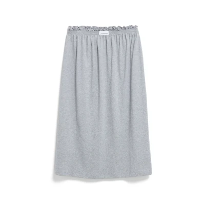 Abbildung von Armedangels Merlaa Alinienrock, Damen, Größe: Large, Silver melange