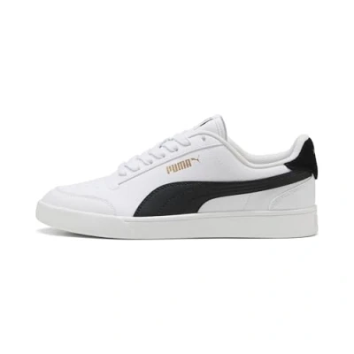Abbildung von Puma Shuffle Unisex Sneaker low, Größe: 41, White black team gold Kunststoff/textil