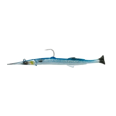 Abbildung von Savage Gear 3D Needlefish Pulsetail 14cm 12g Sinking Blue (2+1pcs) Meeres kunstkoeder