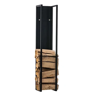 Abbildung von CLP Kaminholzregal Spark, BxTxH:25x25x100 cm, Edelstahl oder Metall