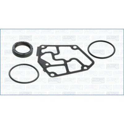 Abbildung von AJUSA 54128500 Dichtungssatz, Kurbelgehäuse VOLKSWAGEN: Golf 4 Schrägheck, Touran I, Polo IV AUDI: A4 B5 Avant, A3 Schrägheck