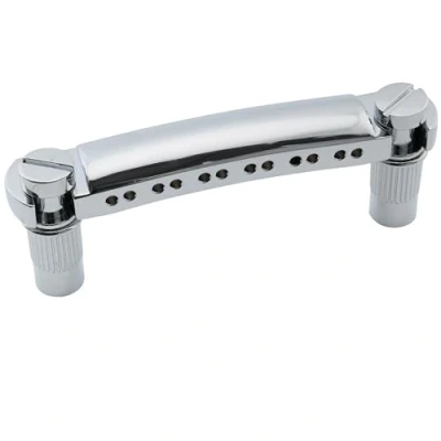 Abbildung von Musiclily Pro 52,5mm 12 saitige Tune O Matic Saitenhalter Stop Bar Tailpiece für Epiphone Les Paul SG Style E Gitarre, Chrome