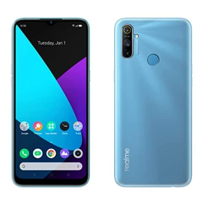 Abbildung von Silikon Hülle Basic kompatibel mit Realme C3 Case TPU Soft Handy Cover Schutz Transparent