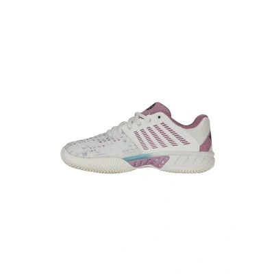 Abbildung von K SWISS Express Multicourt Tennisschuh, Damen, Größe: 37, Snow white lilas pastel turquoise Schuhe
