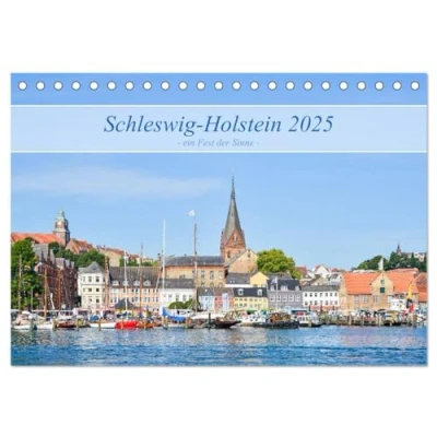 Abbildung von Schleswig Holstein, ein Fest der Sinne (Tischkalender 2025 DIN A5 quer), CALVENDO Monatskalender