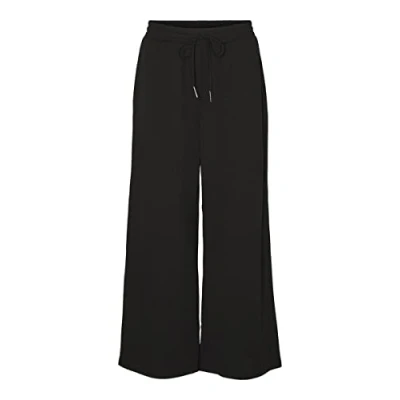 Abbildung von Noisy may Elegante Stoffhose Lässige Jogginghose Wide Mid Waist Pants Curvy Übergröße Plus Size NMJASA, Farben:Schwarz,Größe Damen:52