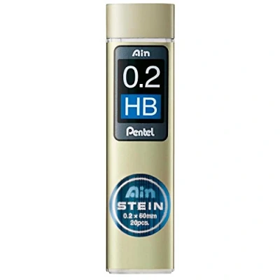 Abbildung von Pentel C272W HB &quot;AIN STEIN&quot; Feinmine für Druckbleistift, 10 x 20 Feinminen, 0.2 mm/HB