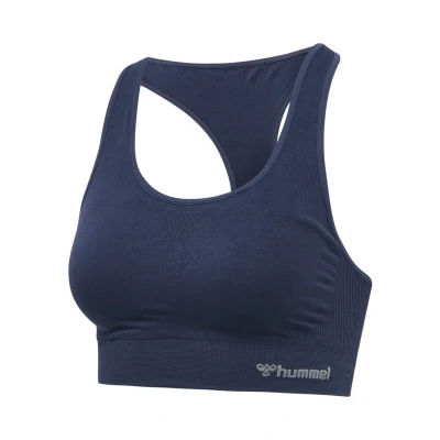 Abbildung von Hummel TIF Seamless Sportbh mit mittlerer Stützkraft, Damen, Größe: 40, Black