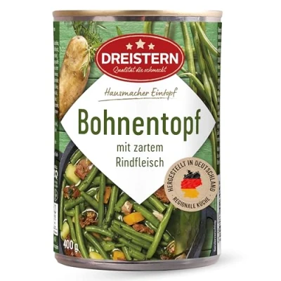 Abbildung von Dreistern Grüne Bohneneintopf, 400 g