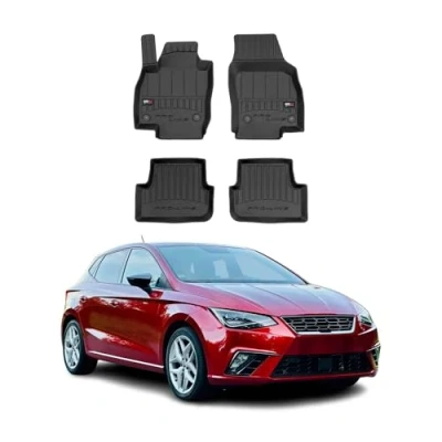 Abbildung von OMAC Gummi Fußmatten kompatibel mit Seat Ibiza 2017 2024 Premium TPE Automatten Schwarz 4X