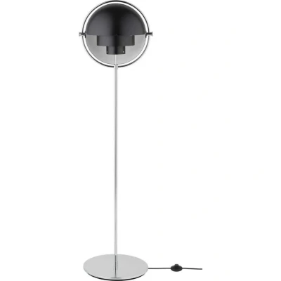 Abbildung von GUBI Stehlampe Multi Lite Höhe 148 cm chrom/anthrazitschwarz