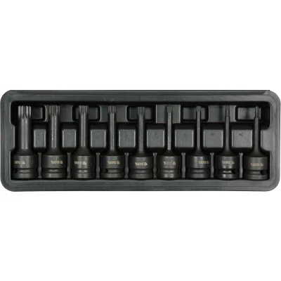 Abbildung von YATO YT 10691 Steckschlüsseleinsatz Set 6 Spline Chrom Molybdänstahl