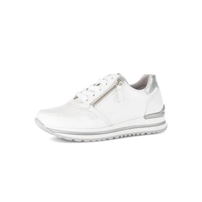 Abbildung von Gabor Comfort Sneaker low, Damen, Größe: 44, Weiss/silber Schuhe