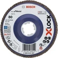 Abbildung von X LOCK Fächerscheibe X571 Best for Metal, Ø 115mm, K80, Schleifscheibe