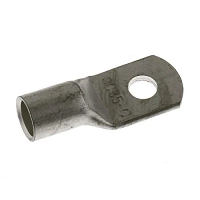 Abbildung von SeKi 1x Rohrkabelschuh 35mm² Loch Ø M6 Unisoliert Kabelschuh aus Kupfer verzinnt Kabel Verbinder für Batteriekabel, Verteilerkästen, Kfz