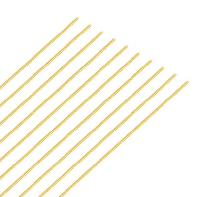 Abbildung von iMeistek Messing Stange, 1mm Durchmesser 250mm Länge Runde Metall gerade Pin Stäbe für DIY Crafts (10PCS)