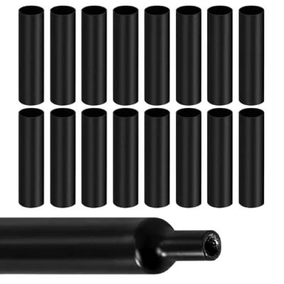 Abbildung von 1 Pcs Schrumpfschlauch Schwarz,4:1 Schrumpfschläuche,Schrumpfschlauch Sortiment,Schrumpfschlauch Wasserdicht,Schrumpfschlauch mit Kleber,Schrumpfschlauch Set,für Kabel,Markierung(Ø6mm*2m)