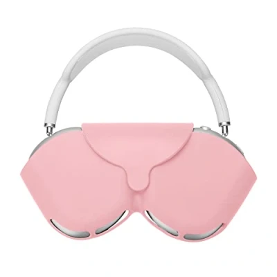 Abbildung von kwmobile Hülle kompatibel mit Apple Airpods Max Case Kopfhörer Tasche Etui aus Silikon Cover in Altrosa