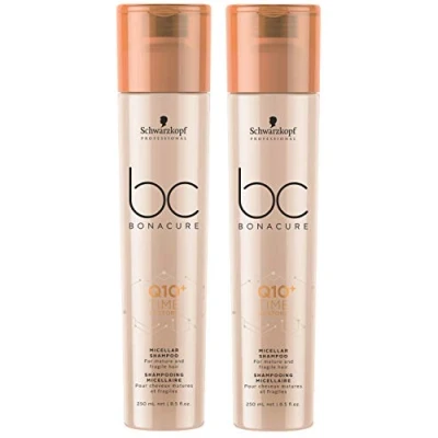 Abbildung von 2er Schwarzkopf Professional Bonacure Q10 Time Restore Shampoo je 250 ml = 500